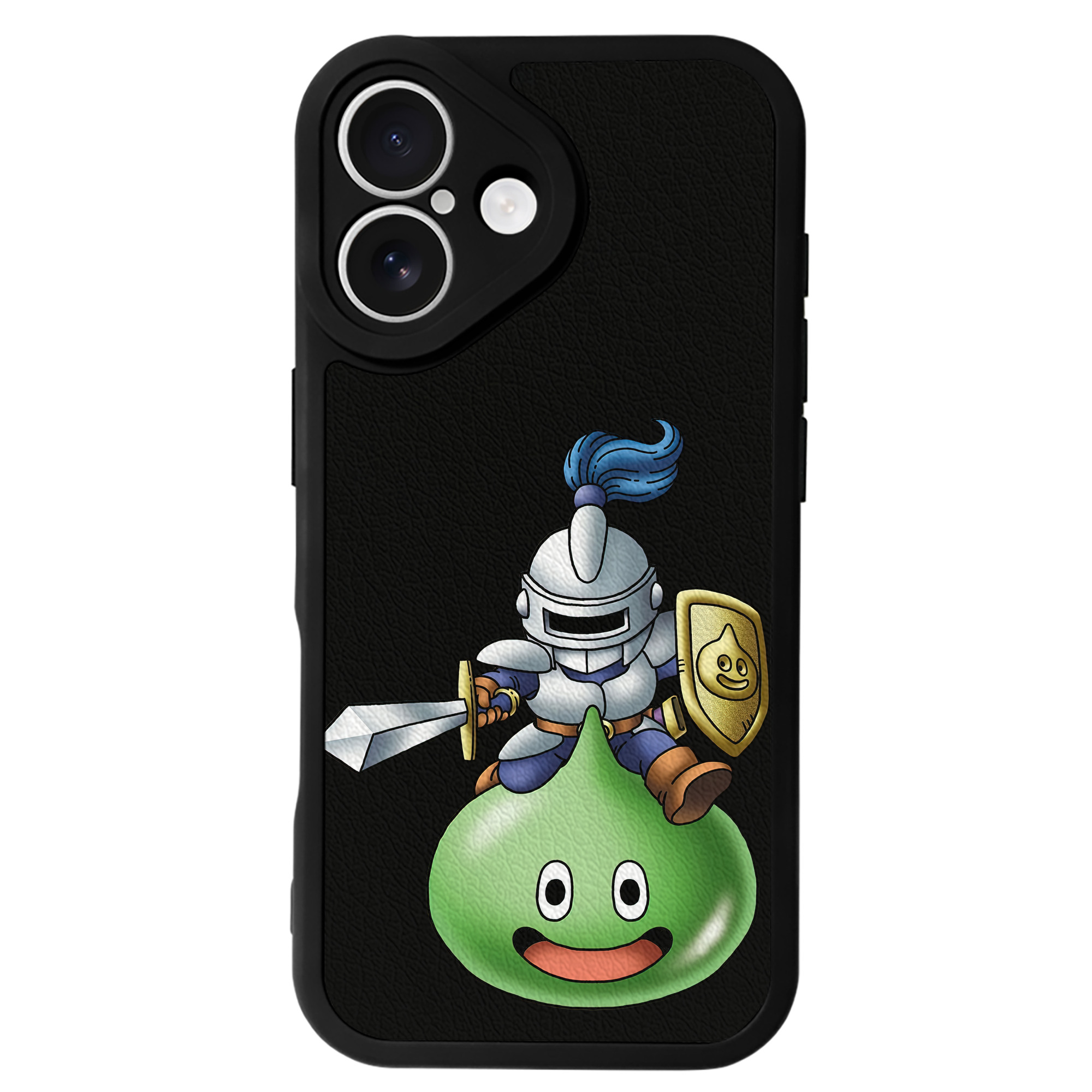（画像用） ドラゴンクエスト Doragon Kuesuto Dragon Quest 【iPhone 16シリーズ対応】シリコンスマホケース（レザー調） 材質：シリコン